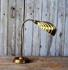 This brass desk lamp is from the 1940s. Vintage Brass Desk Lamp The Hoarde