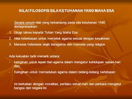 2) mengakui keberagaman agama / kepercayaan pada tuhanyme. Nilai Filosofis Pancasila Ppt Download
