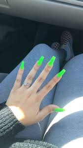 Get the best deal for green acrylic nail art supplies from the largest online selection at ebay.com. Kjvougee Green Acrylic Nails Neon Green Nails Lime Green Nails