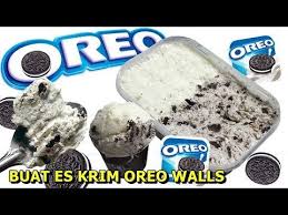 Cara Membuat Es Krim Oreo Resep Ice Cream Walls Youtube Es Krim Oreo Resep
