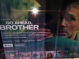 TV went dark and power level dropped to zero