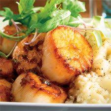 Recette De Petoncles Sautes Sauce Aux Echalotes Et Au Vin Blanc Coup De Pouce Healthy Cooking Food How To Cook Fish