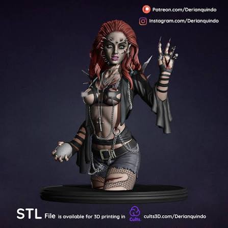 😵 Julie / Return of the living dead 3 Fanart・ 3D File for 3D printing・Cults