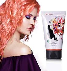 If you want the power to turn your hair pastel pink and back in one day, a wash in wash out hair dye is the answer. Fun Temporary Hair Color Wax Hair Dye Wax Hair Styling Coloring Wax For Halloween Wash Off Easily Fast Coloring On Zero Damage To Hair Orange Buy Online At Best Price In