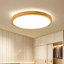 If you have an old existing fluorescent surface mounted light fixture, maybe it's time to update it with a new one. Led Ceiling Light Wood Round Square For Living Room Bedroom Indoor Lighting Fixture Surface Mounted Lamp Remote Control Dimmable Ceiling Lights Aliexpress
