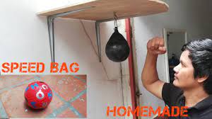 Got a speed bag or speedball but don't know where to hang it? How To Make Homemade Speed Bag For Boxing Hitting Punching At Home Youtube