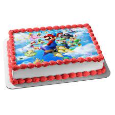 See more ideas about mario cake, cupcake cakes, super mario cake. Super Mario Brothers Nintendo Luigi Yoshi Mario Party Edible Cake Topper Image Abpid03597 Walmart Com Walmart Com