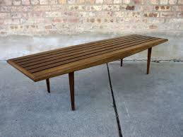 Benches As Coffee Tables Interior Decorating Mid Century Modern Bench Modern Bench Mid Century Bench