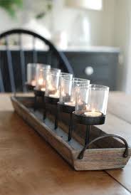 Kitchen Table Centerpiece Ideas For Everyday Using Glass Pillar Candle Holders Kitchen Table Centerpiece Table Settings Everyday Dining Room Table Centerpieces