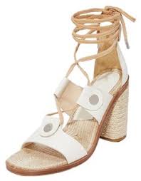 Rag Bone White Eden Lace Up Block Sandals Size Eu 38 5 Approx Us 8 5 Regular M B 70 Off Retail