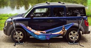 Eno Roadie Car Stand Einparken Aussteigen Und In Der Hangematte Schlafen Begeisterte Camper Wissen Es Auf Dem Boden Schl Zeltausrustung Auto Zelt Isomatte