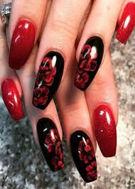 Beautiful Black And Red Nail Ideas Beautiful Red Nails Design Red Nail Designs Black Nail Designs Nail Art Design 2017