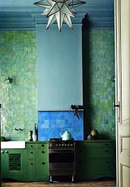 10 Gorgeous Blue And Green Kitchens Trendy Kitchen Colors Trendy Kitchen Tile Scandinavian Kitchen Design