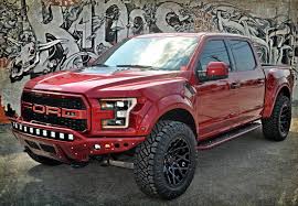 2017 Ford F 150 Svt Raptor Custom Show Truck Crew Cab Ruby Red Ford F150 Lifted Ford Trucks Custom Trucks