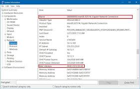 An example of a table record is in step 4. How To Find Your Pc S Mac Address On Windows 10 Windows Central