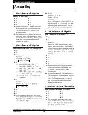 Prentice hall brief review physics: Assessment Ak Pdf Teacher Resource Page Answer Key 1 The Science Of Physics 10 Given Length 15 23 M Width 8 7 M What Is Physics 1 2 3 4 9 D 5 C B 6 B Course Hero