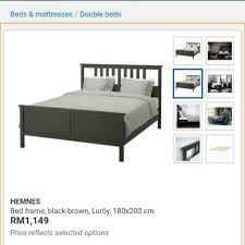 Different person needs a different bed frame, either a single or double bed frame, made of metal or wood, equipped with storage or not. Ikea Hemnes King Size Bed Frame Home Furniture Furniture On Carousell