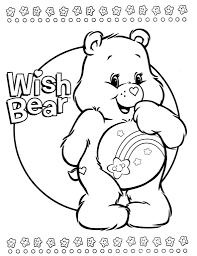 Wish Bear From Care Bears Coloring Book In 2020 Bear Coloring Pages Teddy Bear Coloring Pages Disney Coloring Pages