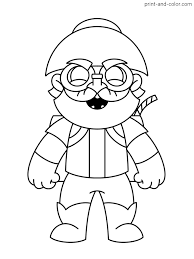 Dibujo de jessie de brawl stars para imprimir y colorear. Brawl Stars Coloring Pages Jessie Coloring And Drawing