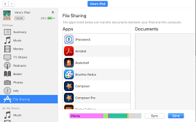 To copy files to ipad with itunes file sharing: Photos App Not In File Sharing App List I Apple Community