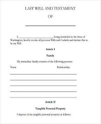 A copy last will and testament forms needs to be given to your physician to be saved in your file. Free 6 Sample Last Will And Testament Forms In Pdf Ms Word