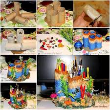 Jika kuantiti barang kitar semula ini banyak mungkin anda ringan tulang untuk menjualnya di tempat pengumpulan bahan terbuang, dapat juga sedikit wang. Relaks Minda Idea Kreatif Barang Terbuang Kitar Semula Diy Pencil Holder Toilet Paper Roll Crafts Paper Roll Crafts