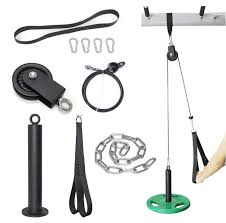 New fitness diy pulley cable machine attachment system arm biceps triceps hand strength trainning home gym workout equipmen set. 2021 Fitness Lat Pulldown Cable Pulley System Adjustable Length With Chain Solid Loading Pin For Diy Home Garage Gym Buy Fitness Lat Pulldown Cable Pulley System Adjustable Length With Chain Solid Loading