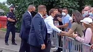 French president emmanuel macron was slapped in the face on tuesday by a man in a crowd of onlookers while on a walkabout in southern france, video of the incident showed. L78mgeax3e6u M