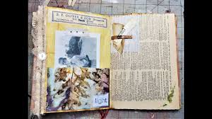 Episode Two How To Make Pretty Pages In Junk Journals Craft With Me The Paper Outpost Yo Vintage Junk Journal Junk Journals Mixed Media Art Journaling