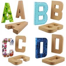 Browse our cardboard alphabet letter images, graphics, and designs from +79.322 free vectors graphics. Papier Mache Alphabet Letters Symbols 20 5cm 8 5 Free Etsy