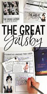 The Great Gatsby Interactive Notebook Grades 7 12 Comprehensiv Ap Language And Composition English Language Arts High School Figurative Language Task Cards