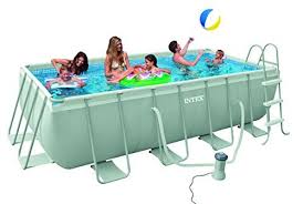 Intex 28350 Ultra Quadra Mini Frame Pool Set Including Cartridge Filter System 2006 Litres Hour With Ladder 400 X 200 X Intex Swimming Pool Dimensions Bestway