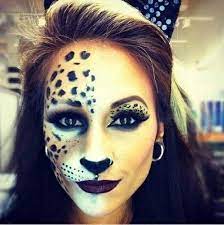 Girls Leopard Costume Halloween Makeup Animal Makeup Halloween Costumes Makeup