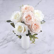 We offer a flower ready to use and those that are designed to create compositions and floral decorations. 6 Heads White Rose Artificial Flowers Silk High Quality For Wedding Decoration Winter Fake Big Flowers Red For Home Decor Autumn