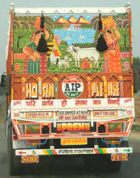 That S The Back Of An Indian Truck India Art Truck Art Indian Folk Art
