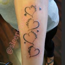 Name Heart Tattoo Idea Tattoos For Kids Name Tattoos For Moms Tattoos With Kids Names