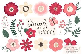 After you make the unicorn floral cupcake, you might also be interested in crocheting its delightfully sweet counterpart, the unicorn macaron! Wildflowers Vector Clipart Flower Doodles Simple Flower Design Flower Graphic