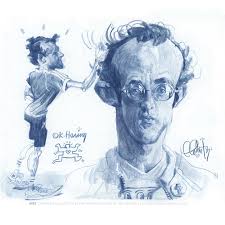 CHaLKBoY in Bleu Take 3. Last one in the Keef “Chalkies in Love” series. I  really dig drawing these studies