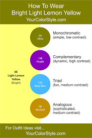 How To Wear Bright Light Lemon Yellow Your Color Style Color Combinations For Clothes Colour Combinations Fashion How To Wear