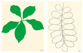 Left Ellsworth Kelly Avocado 1959 Oil On Paper 42 X 35 Cm C Ellsworth Kelly Courtesy Matthew Marks Gallery Ellsworth Kelly Plant Drawing Flower Drawing