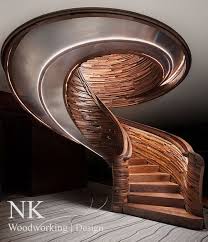 2017 Award Winner Best Curved Stair Modern Design Spiral Stairs Design Stairway Design Modern Staircase