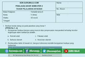 We did not find results for: Soal Pat Ukk Kelas 5 Tema 8 Kurikulum 2013 Semester 2 Guru Maju