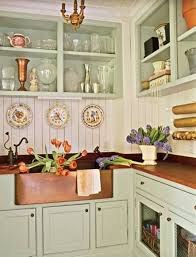 We did not find results for: Kitchen Farm Style Copper Kitchen Sink With Butcherblock Countertop And Mint Green Cabinets Cottage Kitchen Design Country Kitchen Kitchen Remodel