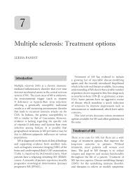 There are medications that have been shown to be. Pdf Multiple Sclerosis Treatment Options