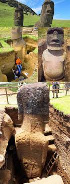 Researchers have long puzzled over why the huge easter island statues were placed where they are. The Easter Island Statues Have Bodies Damnthatsinteresting