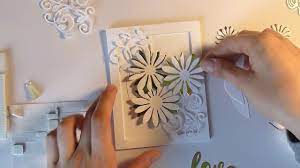 Love letter cutting dies,diy scrapbooking artist metal cutting dies stencils new 2019 for craft dies scrapbooking card making die cut love word formed by cat element. Card Making With Only Die Cuts White Gold Youtube