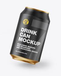 Download Metallic Drink Can W Matte Finish Mockup In Can Mockups On Yellow Images Object Mockups PSD Mockup Templates