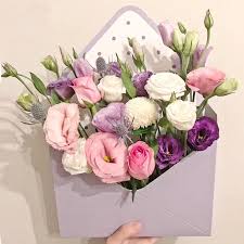 4pcs 20x7x14 5cm Creative Paperboard Envelope Fold Flower Packaging Flower Box Gift Flower Boxes
