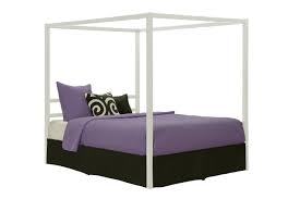 Matte black powdercoated iron streamlines the classic canopy bed in dramatic silhouette. Dhp Modern Canopy Bed Walmart Canada