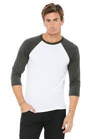 Wholesale Baseball Tees 3 Quarter Sleeve Shirts Custom